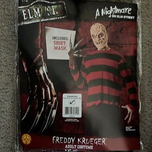 NWT rubies nightmare on Elm St Freddy Krueger adult costume size up to 44 jacket